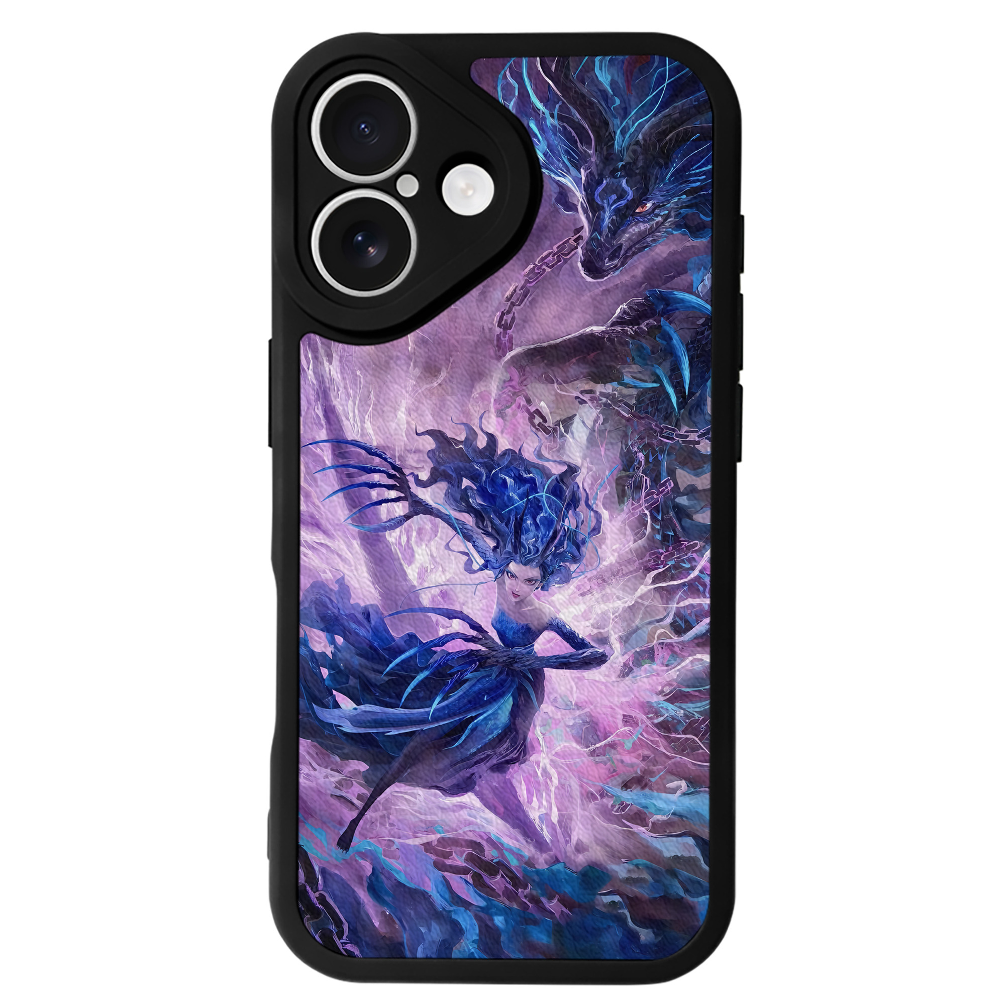 （画像用） Ne Zha 2 ナタ 魔童の大暴れ 【iPhone 16シリーズ対応】シリコンスマホケース（レザー調） 材質：シリコン
